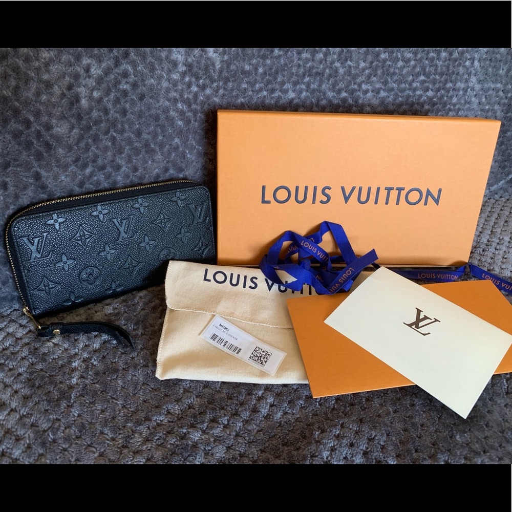 Zippy wallet leather Noir